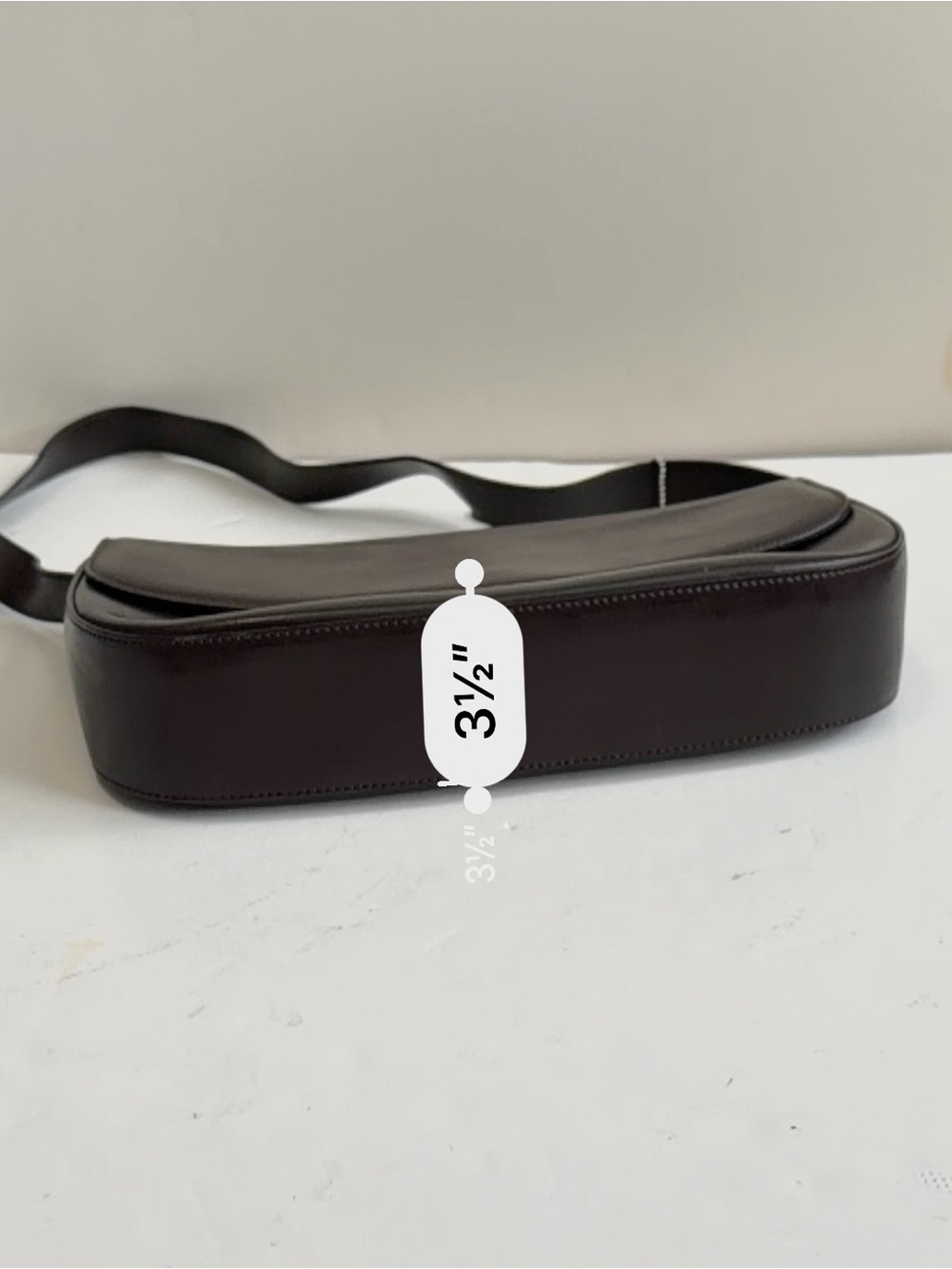 Vintage i santi Italian Leather Brown Shoulder Bag - Picture 7 of 13
